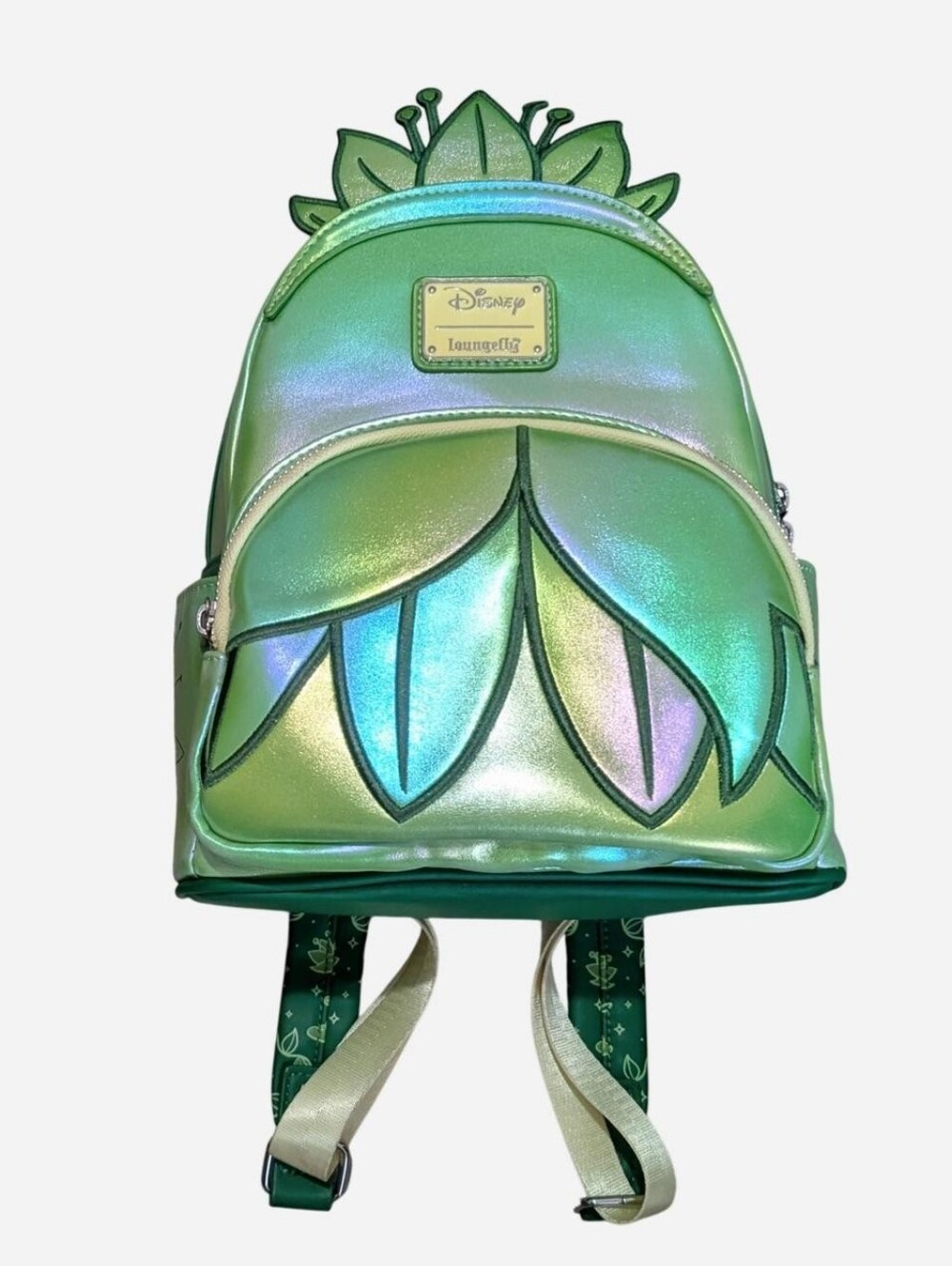 Loungefly Disney The Princess The Frog Tiana Iridescent Shiny Mini Backpack Gown